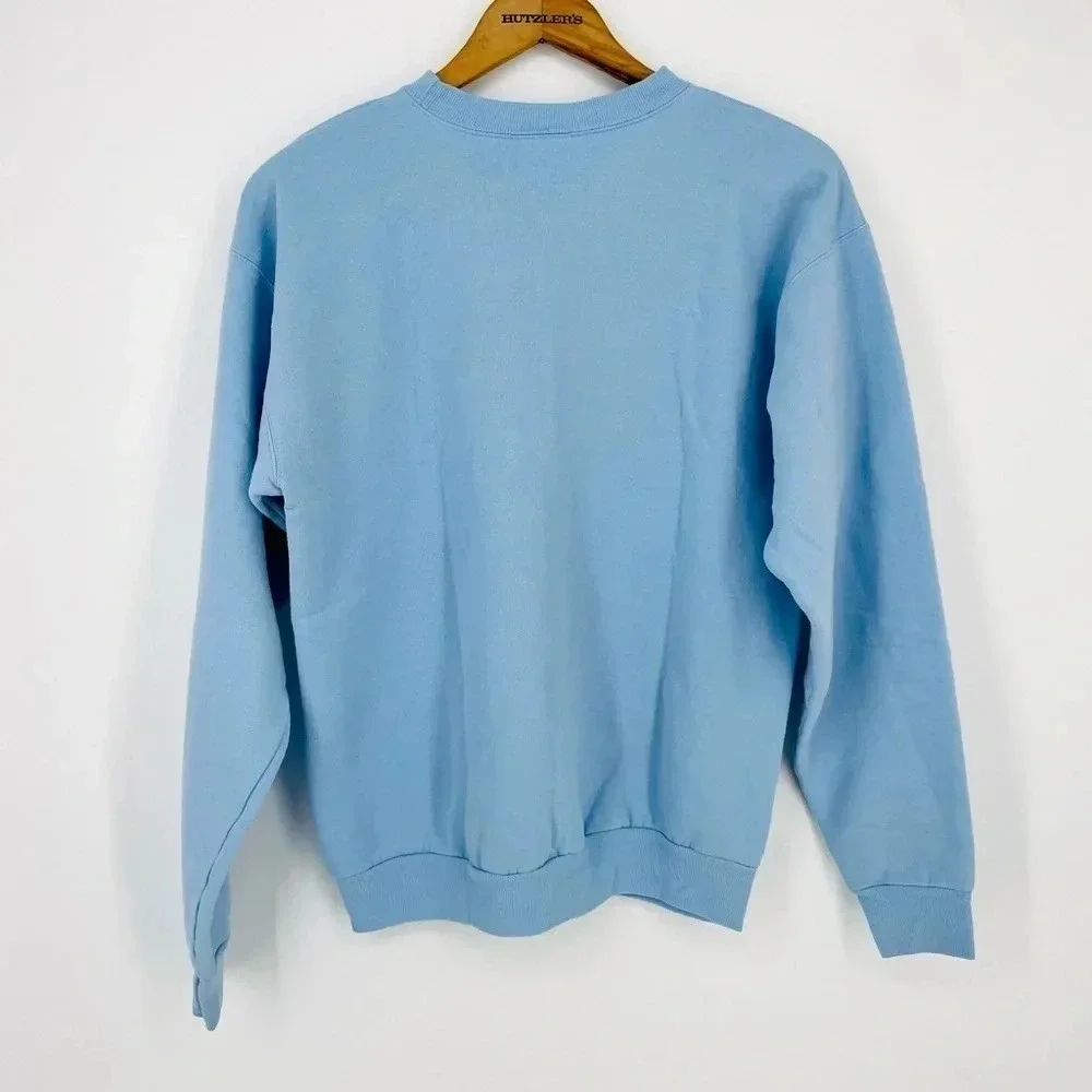 Vintage Embroidered Smoky Mountains Gatlinburg, TN Crewneck Sweatshirt Blue S - Picture 3 of 4